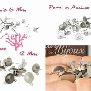 Perni Piatti Acciaio con Anellino.