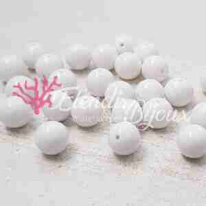 Distanziatore Bianco per Testa Bamboline 10 mm sfera