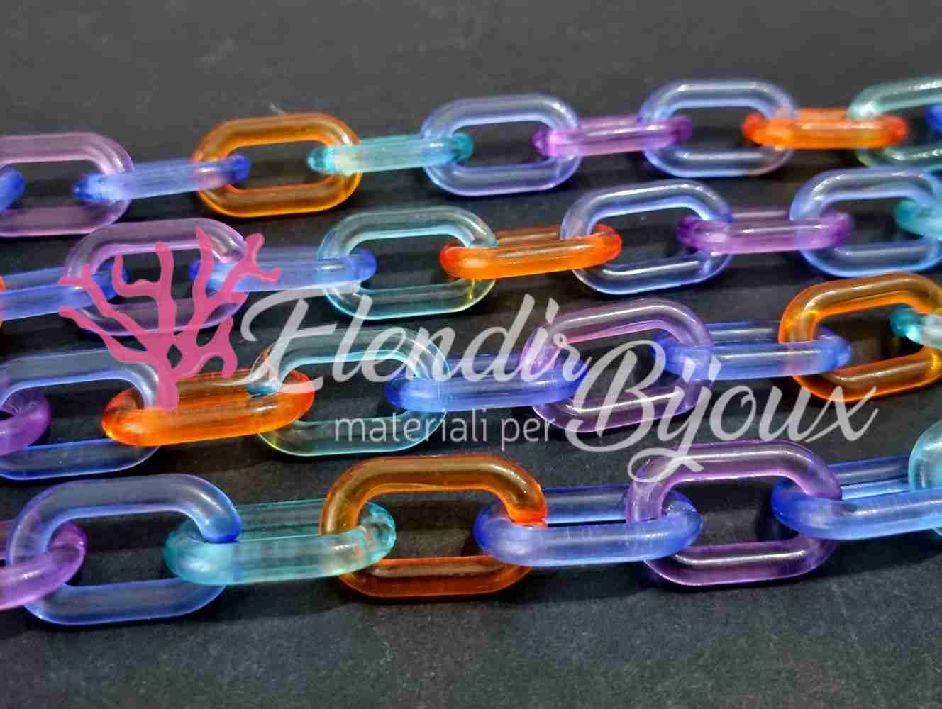 Catena in Resina Multicolor 10