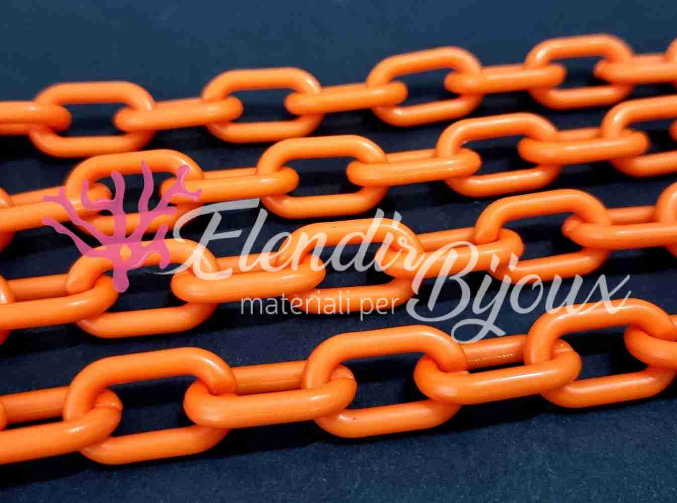 Catena in Resina Arancione