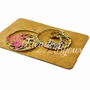 Monachelle per Orecchini #32 Spirale Oro Half Hoop