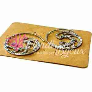 Monachelle per Orecchini #31 Spirale Argento Half Hoop