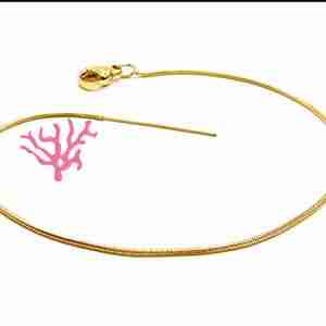 Base Bracciale #22 Acciaio Tubolare Oro