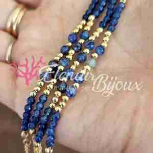 Base Bracciale #45 Acciaio MultiPietra e Rondelle