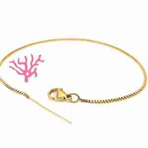 Base Bracciale #20 Acciaio Rolo Cubo Ago