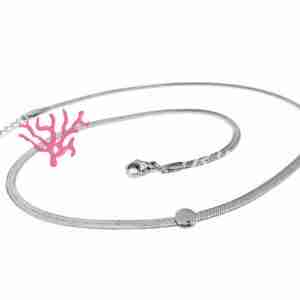 Base Collana #04 Acciaio Snake Piatta