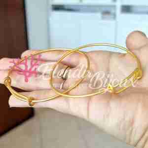 Base Bracciale #12 Doppia Corsa Oro Antico