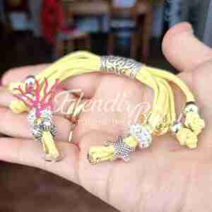 Base Bracciale #02 Scorrevole Alcantara Giallo