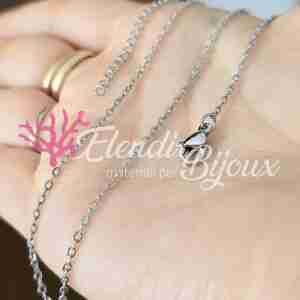 Base Collana #01 Acciaio Argento Sottile
