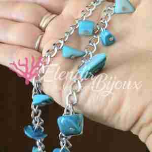 Base Bracciale #05 Nuggets Chips in Madreperla