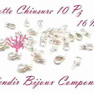 Chiusura #102 Moschettone Argento 16 mm