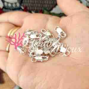 Chiusura #104 Moschettone Ovale Argento 10x5 mm