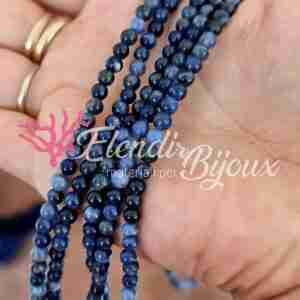 Pietra 4 mm #13 Sodalite Liscia Blu