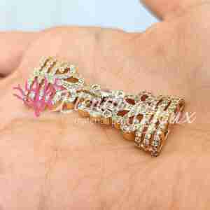 Chiusura Zirconi #02 Corona Dorata 48x19 mm