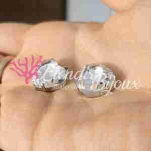 Ciondolo #90 Cuore Cristallo 17x14 mm Crystal