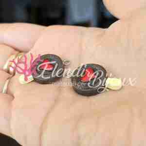 Ciondolo #159 Lecca lecca Marrone 16x26 mm