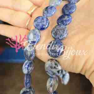Pastiglie Sodalite Blu #70 Coin Liscia 16 mm
