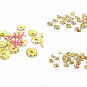 Distanziatori Rondella Strass Crystal #209 Corone e Collane Bambole Angioletti